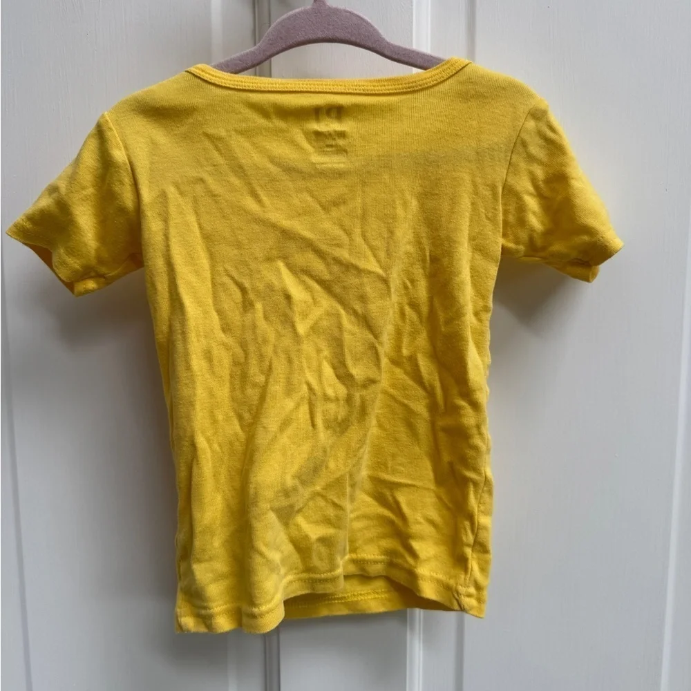The Children’s Place 3T Girls Yellow Short Sleeve Pajama Top Love My Family